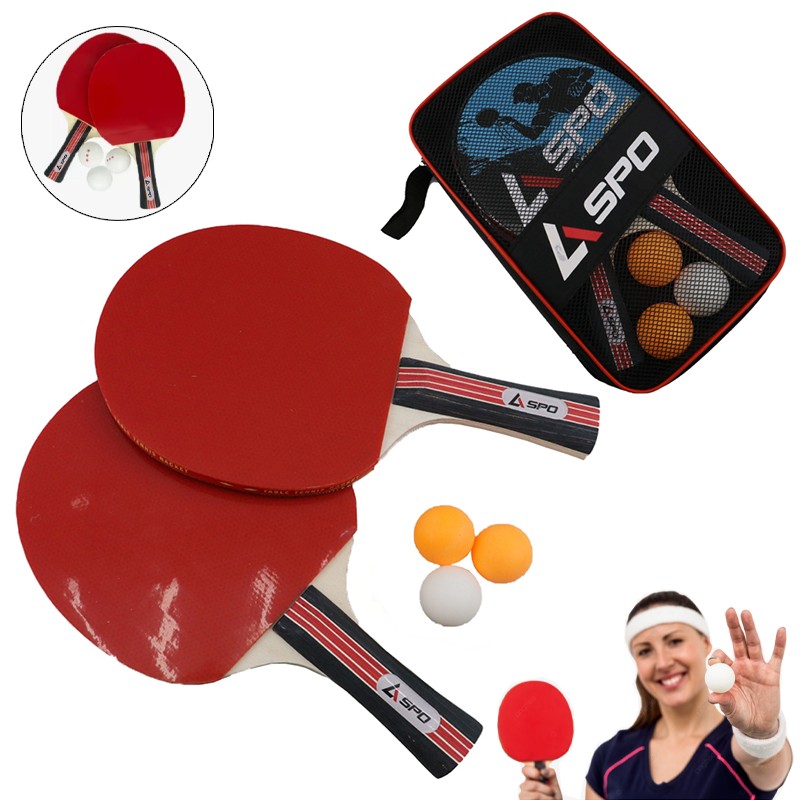 Xüsusi Dizaynda ASPO Stolüstü Tennis Raketkası 3 Ping Pong Topu